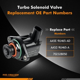 AA5E-9U465-AD Turbo Solenoid Valve Compatible with Ford F-150 Explorer Transit Explorer Taurus Flex Lincoln Navigator MKT MKS Replacement for AA5E-9U465-AD Turbocharger Intercooler Pressure Relief