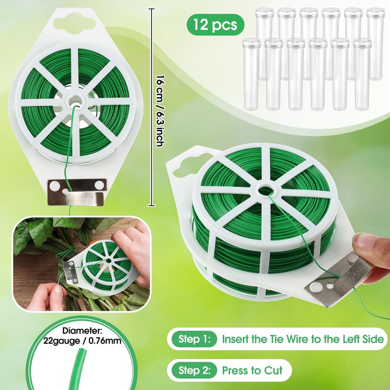 207 Pcs Flower Arrangement Supplies Valentine's Day Green Florist Garden