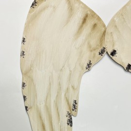 YUMBOR Rustic Metal Angel Wings Wall Decor Hanging Angel Wings Wall Sculpture Indoor Outdoor Decorations