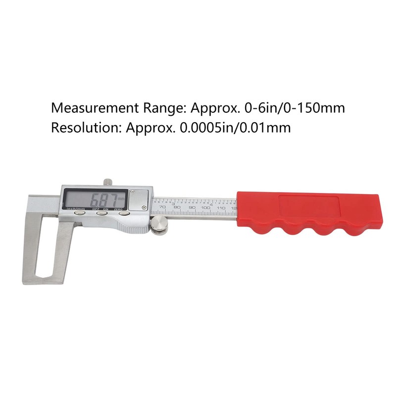 Aramox Disc Brake Rotor Caliper, Metal Disc Brake Rotor Micrometer