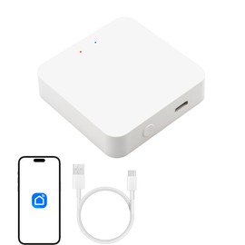 Smart Home Gateway: Connection Device for All Großcat Bluetooth Recessed Spotlights, with Free App and Voice Control via Alexa, Supports 2.4G Wi-Fi, Zigbee, Bluetooth, Google, Apple HomeKit