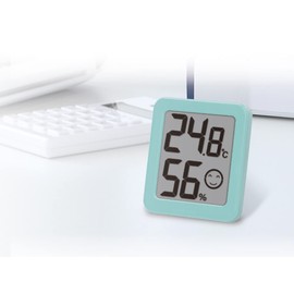 Shinwa Sokutei 73246 Digital Thermometer/Hygrometer, Environmental Checker, Mint, Mint