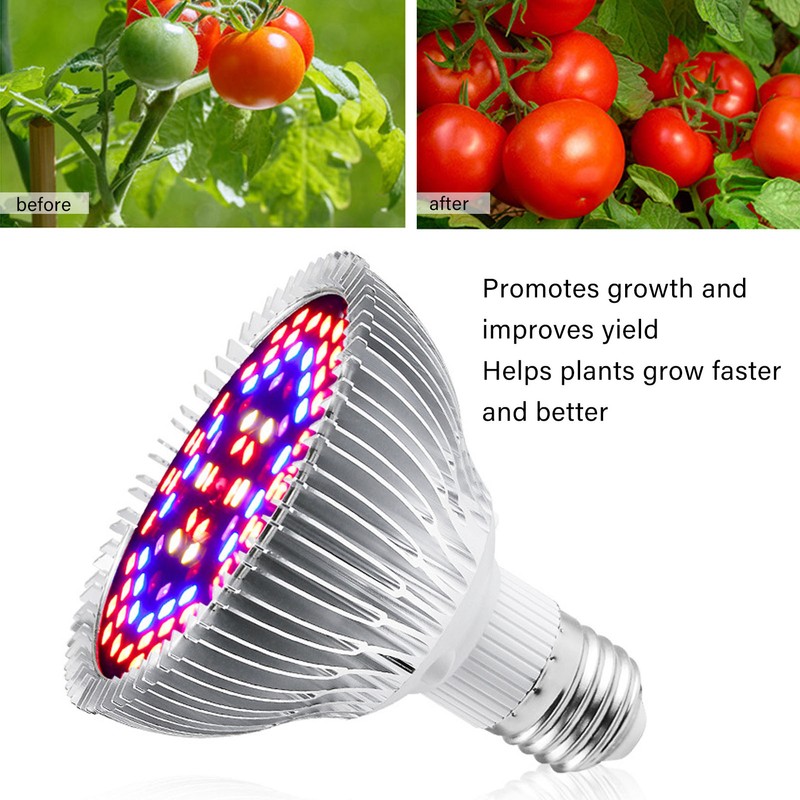 LED Grow Lamp Bulb E27 Low Power Consumption Full Spectrum