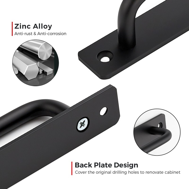 Ravinte Barn Door Handles 2 Pack Sliding Door Handle 7.5"