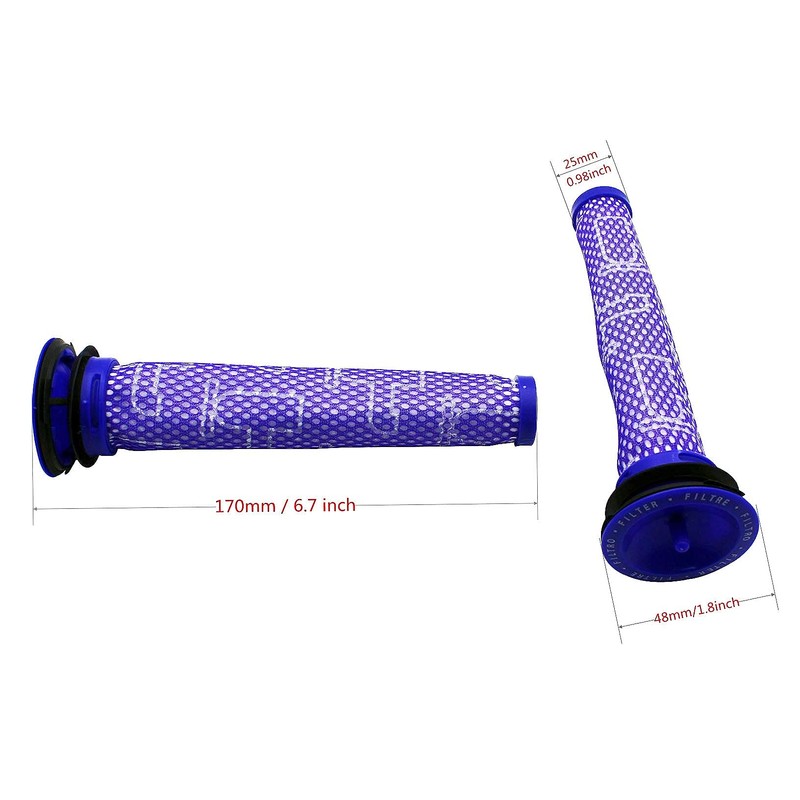 KENSHIRE 4 pack vacuum V6 filters replacement compatible with Dyson