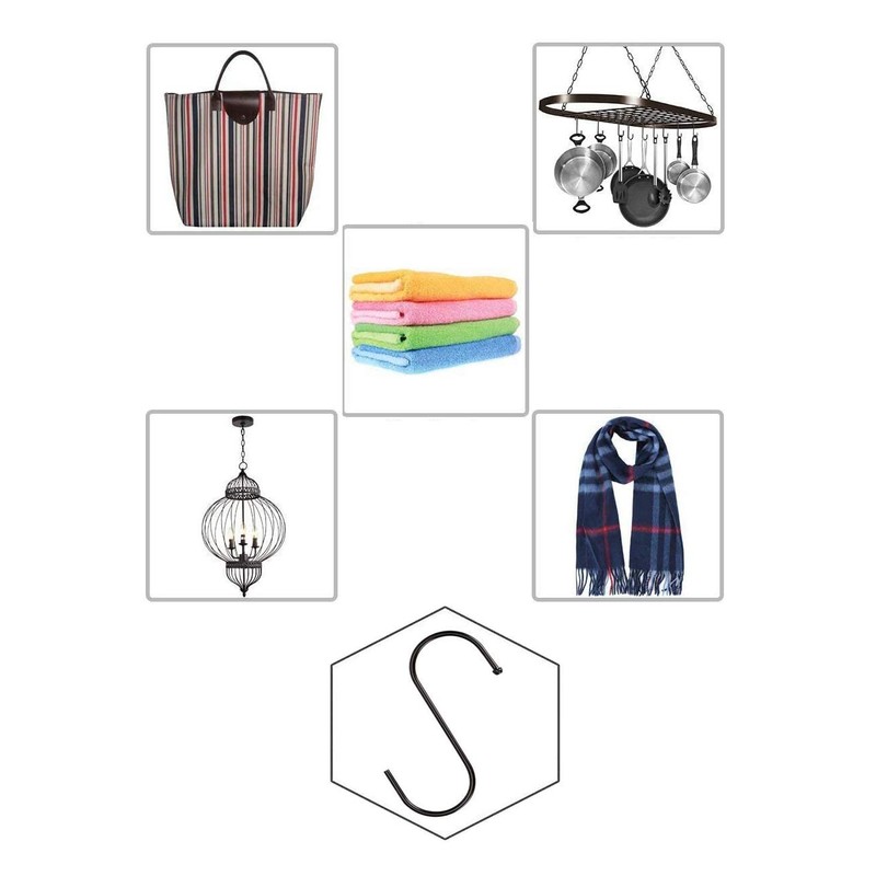 Stainless Steel S Shaped Hooks Hangers, Heavy Duty S Hooks,