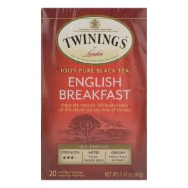 UD_Twinings Tea English Breakfast Tea - Black Tea - Case Of 6 - 20 Bags