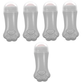 Minkissy 5pcs Facial Massage Roller Cat Paw Design Guasha Tool for Face Skincare Eye Roller Puffiness Face Beauty Tool