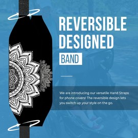 Switchbands Phone Grip Strap Finger Loop Holder for Back of Phone |Reversible, Custom and Wireless Charging Compatible Phone Loop |Detachable Cell Phone Holder - Spice Spiral