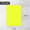 younikat 150 Labels in Neon Yellow, 10 x 7 cm,