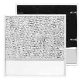 WZKO BP57 Range Hood Filter with Light Lens pack 2 for Broan-NuTone 43000 Series Stove Hood Vent Air Filter-Kitchen Exhaust Grease Aluminum Filter- 11-3/8 x 11-3/4 In
