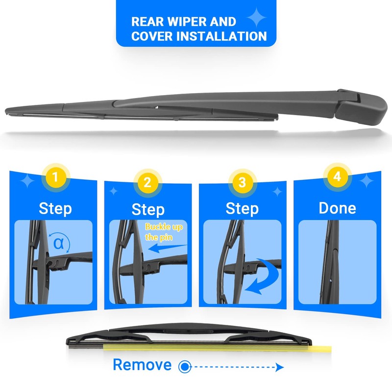 RAINTOK Windshield Wiper Blades Replacement for Subaru Crosstrek Impreza 2017