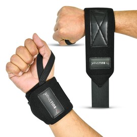 BULL Shark Premium Wrist Wraps for Weightlifting – 18inch Heavy Duty Wrist Straps for Men & Women, Ideal for Powerlifting, Bodybuilding, Deadlifts, Strength Training – Professional Wrist Wrap