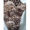 Unbranded NWT V-Neck Pretty Kitty Brown Leopard Print Stretch Pant