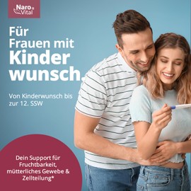 Kinderwunsch Folic Acid (800 μg Folate High Dose), Monk Pepper Extract, Women's Coat Extract, Iodine - 2 Month Supply (60 Capsules) - For Women - Aid for Getting Pregnant