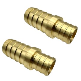GRIDTECH (2 Pack) Brass 3/4” PEX to 3/4” Hose Barb Connector Fitting, Lead-Free Adapter Heavy-Duty High-Pressure Support, Rust and Corrosion Resistant