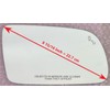 Replacement Blind Spot Mirror Glass with Full Size Adhesive for
