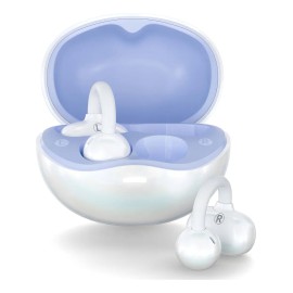 Audfonos Bluetooth Clip-on Occiam H33 Cloro Blanco - Diseo Perla, Sonido Dolby 360, 72h Duracin, Bluetooth 6.0, Cancelacin Ruido Ai, Ipx4, Manos...   