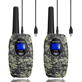 Retevis RT628 Kids Walkie Talkies Rechargeable, Army Toys for Boys Age 6 8-12, 22CH VOX 2 Way Radio Walkie Talkie for Easter Birthday Gifts Outdoor Scavenger Game Camping(Camouflage, 2 Pack)