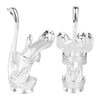 Coffee Spoon Holder Elegant Swan Shaped Alloy Mirror Polish Rich