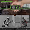 Huepar Dual Laser Measuring Tool, 393Ft Green-Beam Bilateral Digital Laser