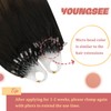 YoungSee Micro ring Real Hair Extensions Brown 60 cm #2/6/24
