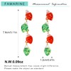 Acrylic Christmas Earrings for Women String Lights Drop Dangle Earrings