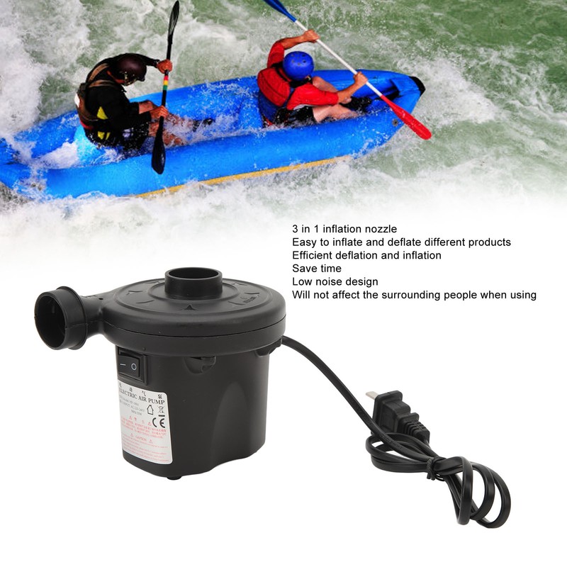 Electric Air Pump Portable Quick Fill Air Mattress Pump with
