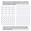 STICKGOO 100-Pieces Peel and Stick Backsplash, 3" x 6" PVC