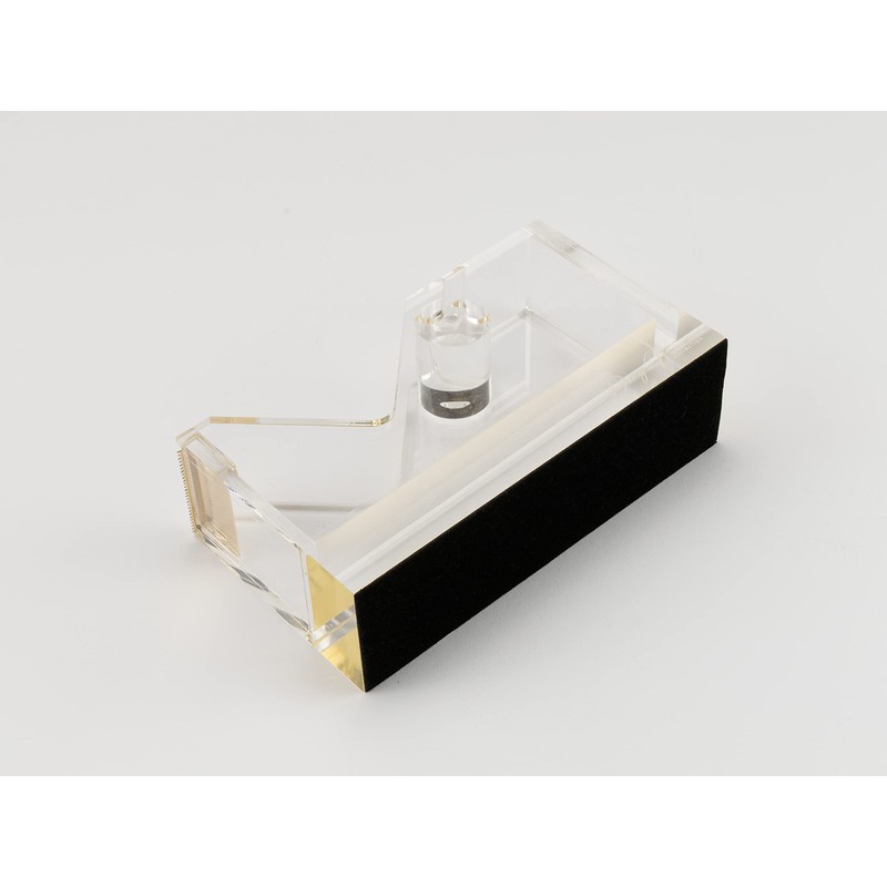 Dany Marcus Elegant Large Clear Acrylic Tape Dispenser with Gold