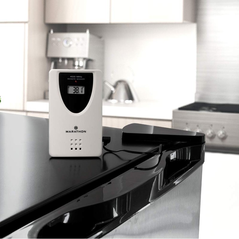 MARATHON Atomic Full Calendar Clock with Extra Large Digits Indoor