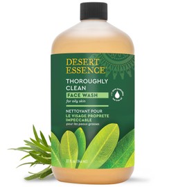 Desert Essence Tea Tree Face Wash, £32 - Facial cleanser with natural oils for daily use Castile formula gentle on sensitive and oily skin Vegan and cruelty-free Scent / 데저트 에센스 티트리 페이스 워시 32파운드 - 데일리 사용을 위한 천연 오일이 함유된 페이셜 클렌저 민감하고 지성 피부를 순한 카스티야 포뮬러 비건 및 동물 실험을 하지 않음 Scent