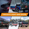 AMEXMART 48"/49" Tailgate Light Bar,Aluminum Frame Triple Row LED Tailgate