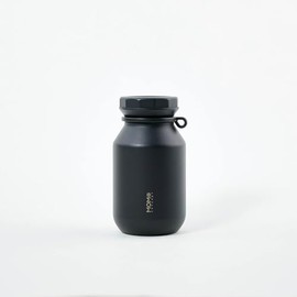 MOMO CONCEPT 01015-29299R Water Bottle, Vacuum Insulated, Lightweight, Rock Tumbler, 10.1 fl oz (300 ml), Cacao Black