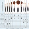 Yoseng Oval Foundation Brush 5 Pcs Toothbrush makeup brushes Fast