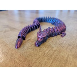 3D Printed Articulated Fire Dragon 17inch