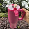 40oz Flip Cap Straw Cup with Handle Suitable for Car