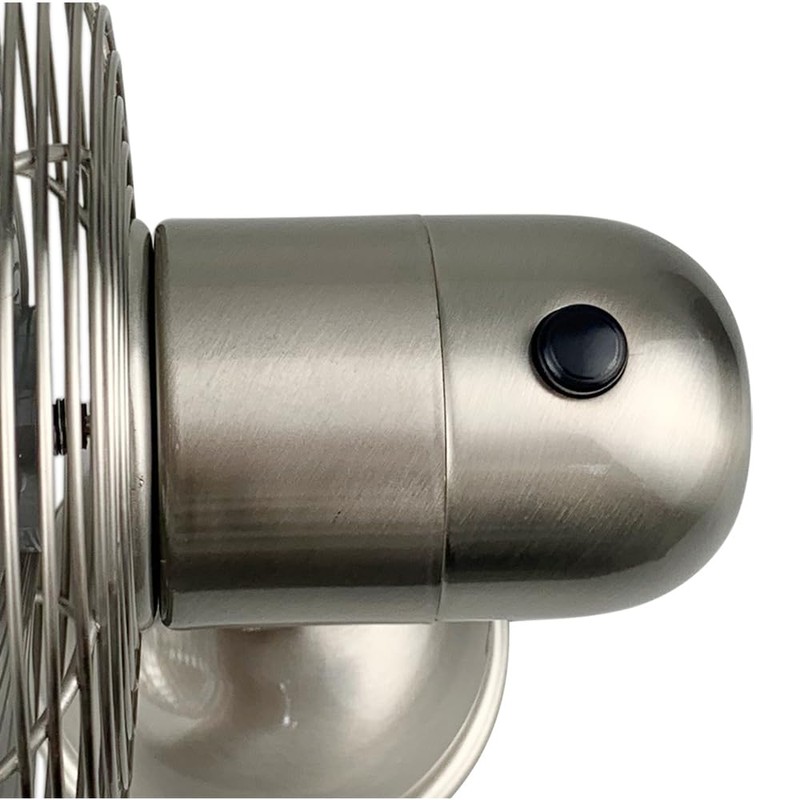 Good Housekeeping 92512 All-Metal 5" Retro Oscillating USB-Powered Personal Fan,