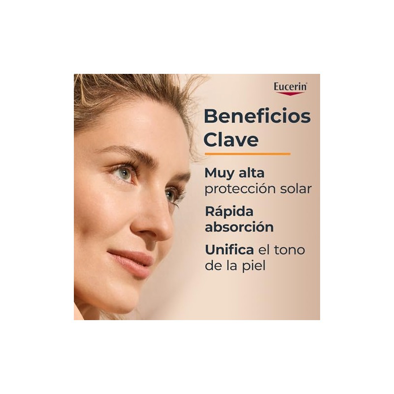 Eucerin Sun Face Hydro-Fluid FPS 50 + Tono Claro 50ml