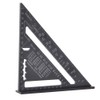 90 Degree Black Triangle Ruler Aluminum Alloy Angle Ruler Inch