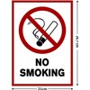 Pack of 10 Smoking Prohibited Premium Stickers A4 | 21