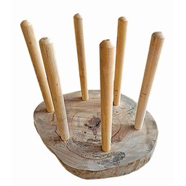 Didgeridoo Stand display Wood 18" diameter Heavy Strong Stable