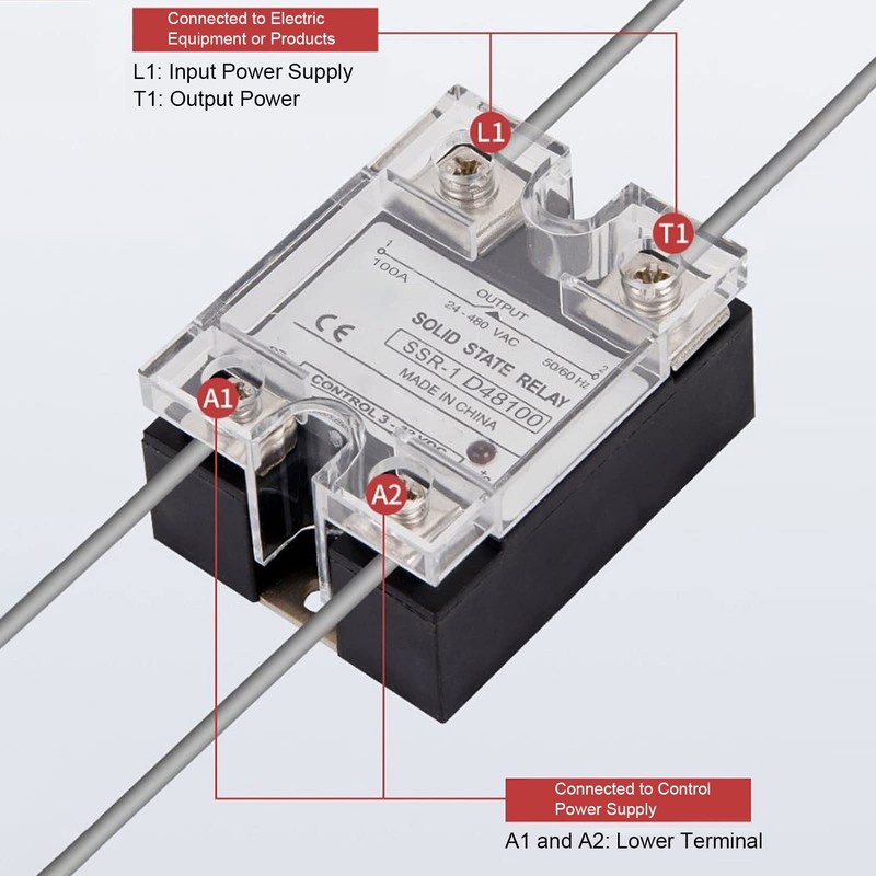Solid State Relay Module, SSR-1 D48100 100A Solid State Relay