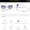 qinqilanqi-S Polarised Oversized Heart Retro Sunglasses Cute Glasses Women Men