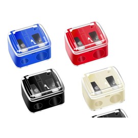 Make Up Pencil Sharpener,4 Pack Cosmetic Pencil Sharpener,Eyeliner Sharpener Lip Pencil Sharpener Cosmetic Pencil Sharpener Dual Sharpener,Multi Colors Pencil Sharpener for Makeup