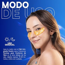 MIST JEWEL Parches para contorno de ojos anti-ojeras con Ácido hialurónico y Colágeno | Paquete de 25 pares de parches antienvejecimiento (Eye
