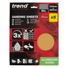 Trend Aluminium Oxide Sanding Sheets, 80 Grit, 230mm x 280mm,