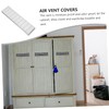 Tofficu 6Pcs Rectangular Air Vent Covers for Cabinets Closets and