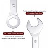 sourcing map Thin Ring Spanner with Offset 6-Point End and