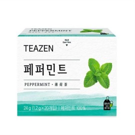 Teazen Peppermint, 4 pieces, 1.2g, 20 pieces / 티젠 페퍼민트, 4개, 1.2g, 20개입